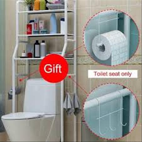 رفوف تخزين وتنظيم الحمام-استاند ومنظم حمام معدن 3 رف-ستاند