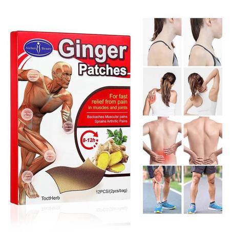 لصقات الزنجبيل الطبيه للأزاله السريع من آلام العضلات والمفاصل وآلام الظهر وآلام العضلات والالتواء وآلام المفاصل 👍