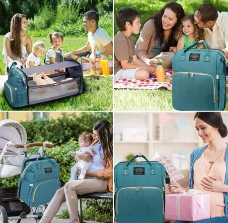 حقيبه ظهر وسرير متنقل 😊