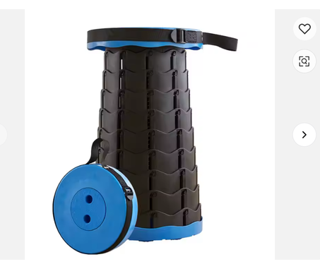 كرسي من البلاستيك قابل للطي و خفيف الوزن