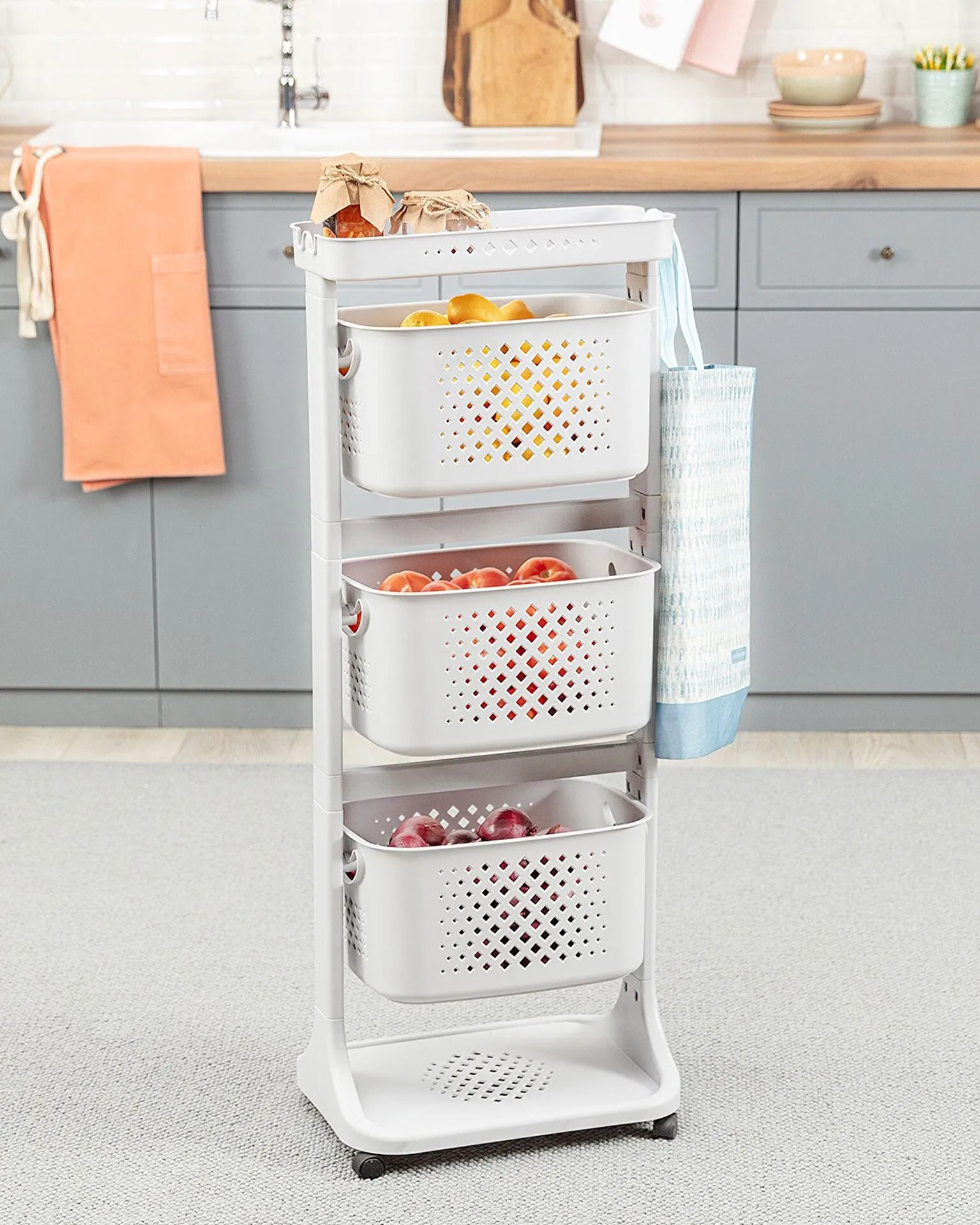 Étagère de rangement à 4 niveaux