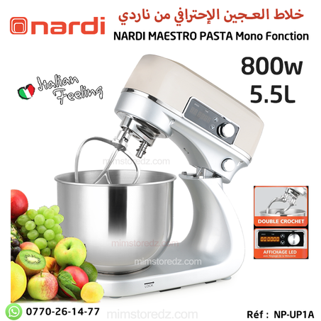 Pétrin NARDI MAESTRO PASTA Mono Fonction - 800W - 5.5L - خلاط العجين من ناردي