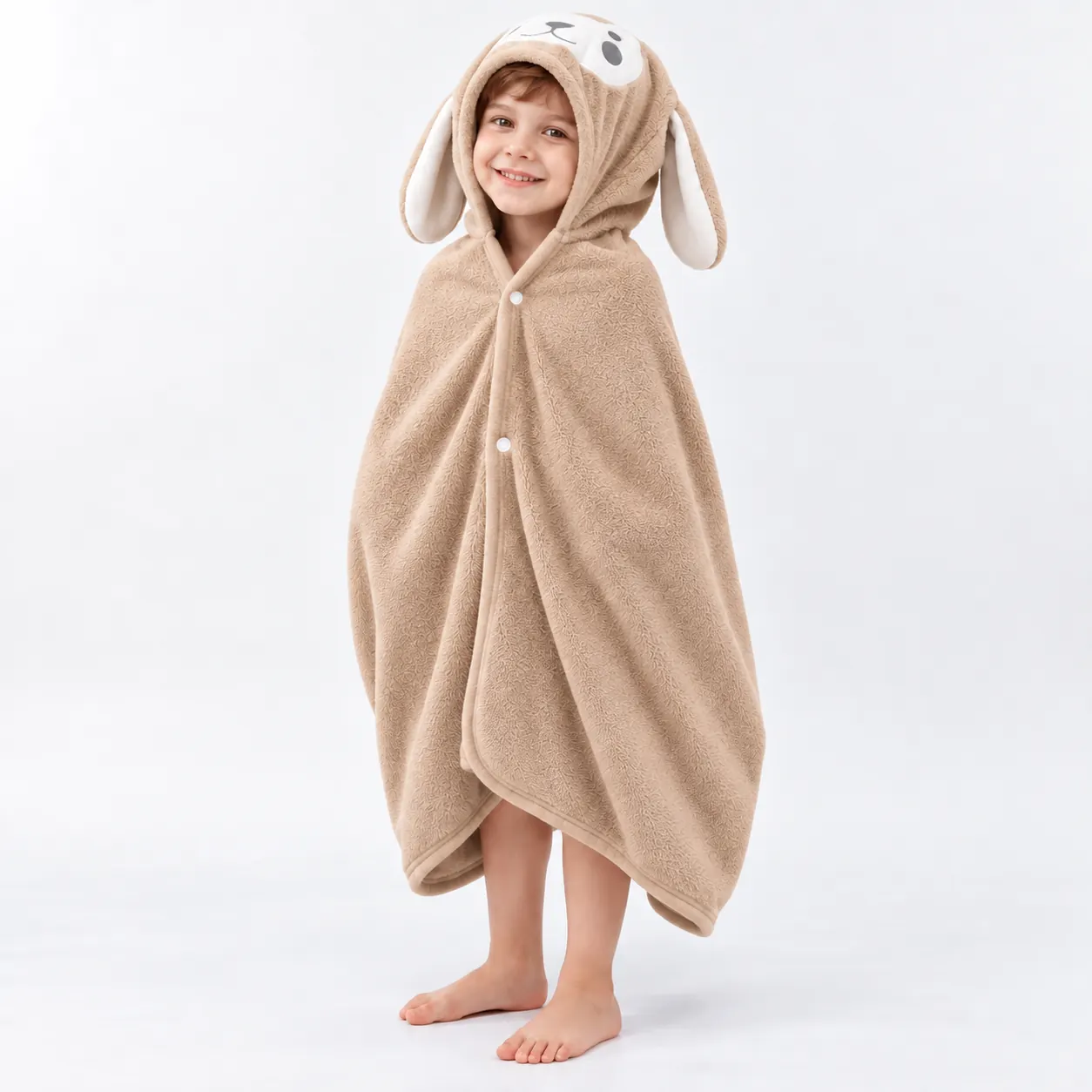 🐻Cape de Bain Enfant à Capuche Lapin – 2 à 10 Ans