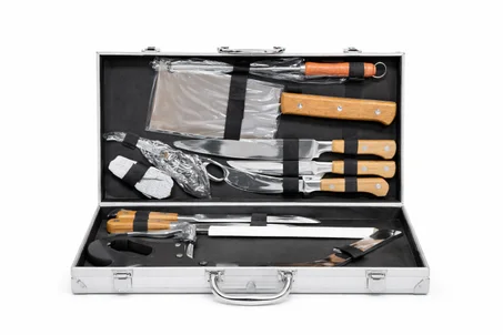 Valise des Couteaux en Bois 10 pcs High Carbon طقم سكاكين العيد 10 قطع مصنوعة من الفولاذ العالي الجودة