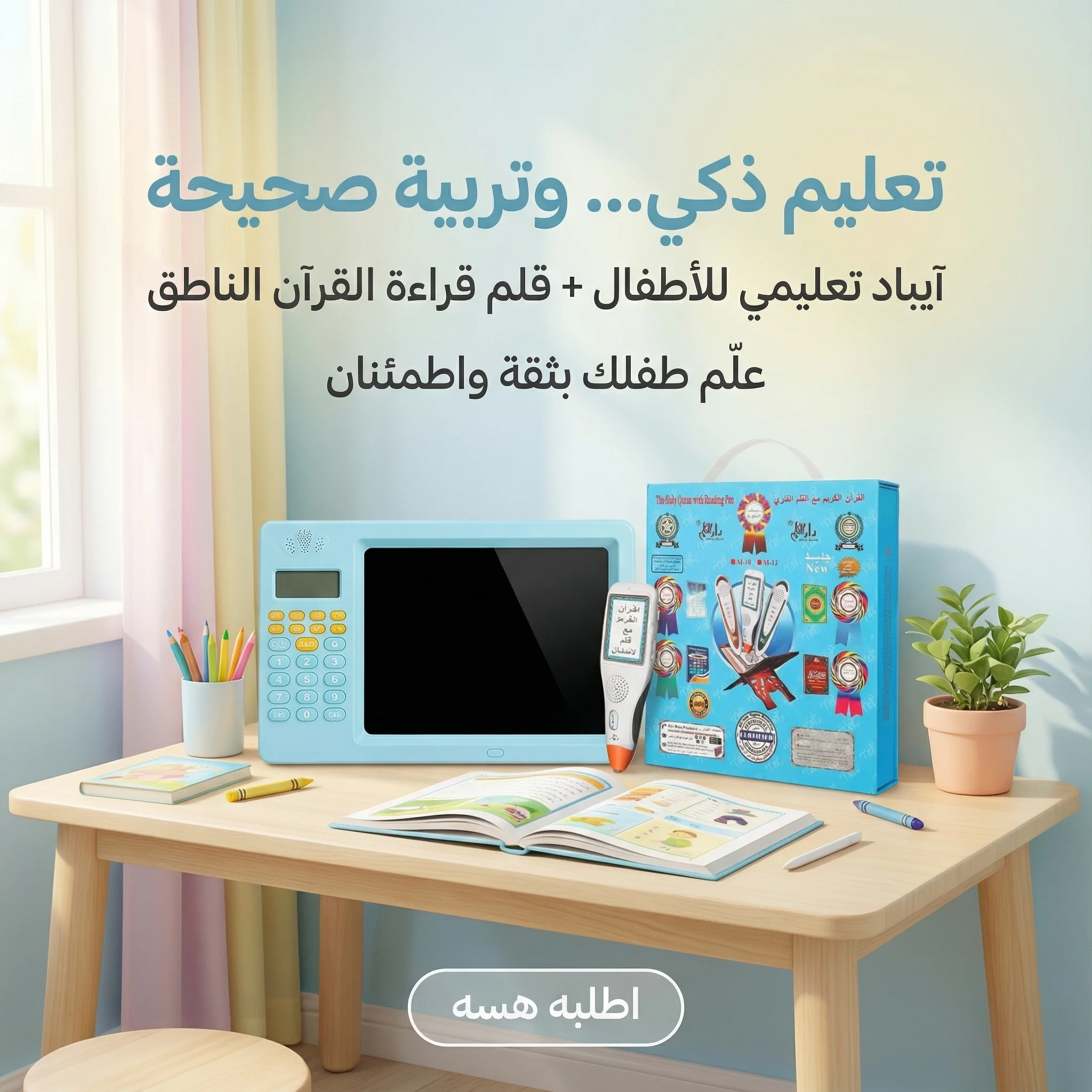 ايباد تعليمى للاطفال + قلم قراءة القران الناطق