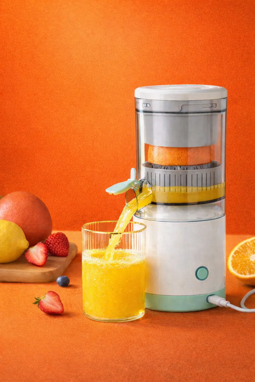 عصارة برتقال كهربائية محمولة