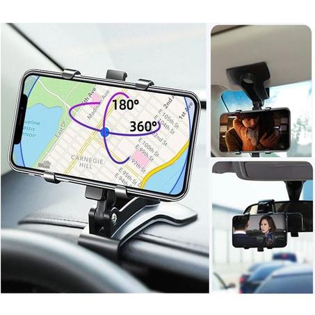 حامل هاتف محمول للسيارة متعدد الوظائف ، 360 درجة