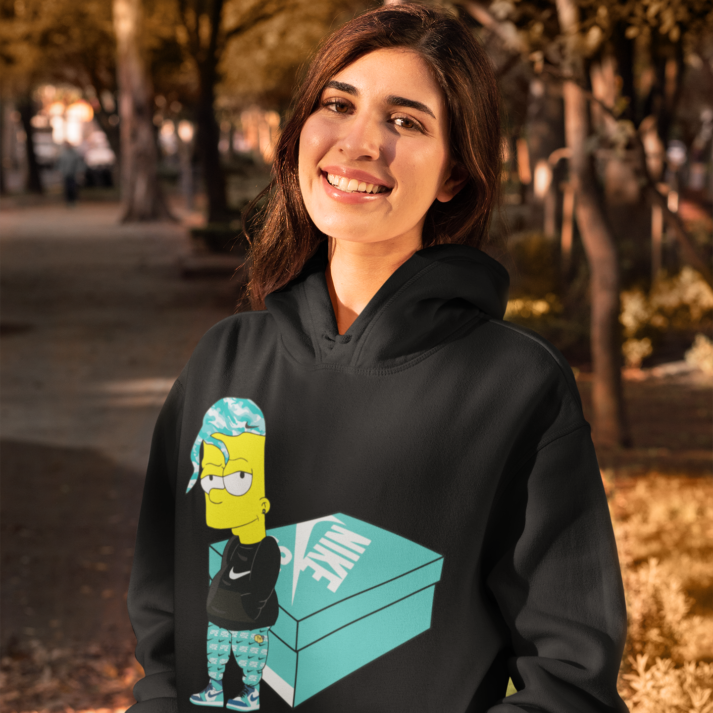 Bart Shoe Box Hoodie (Noir)