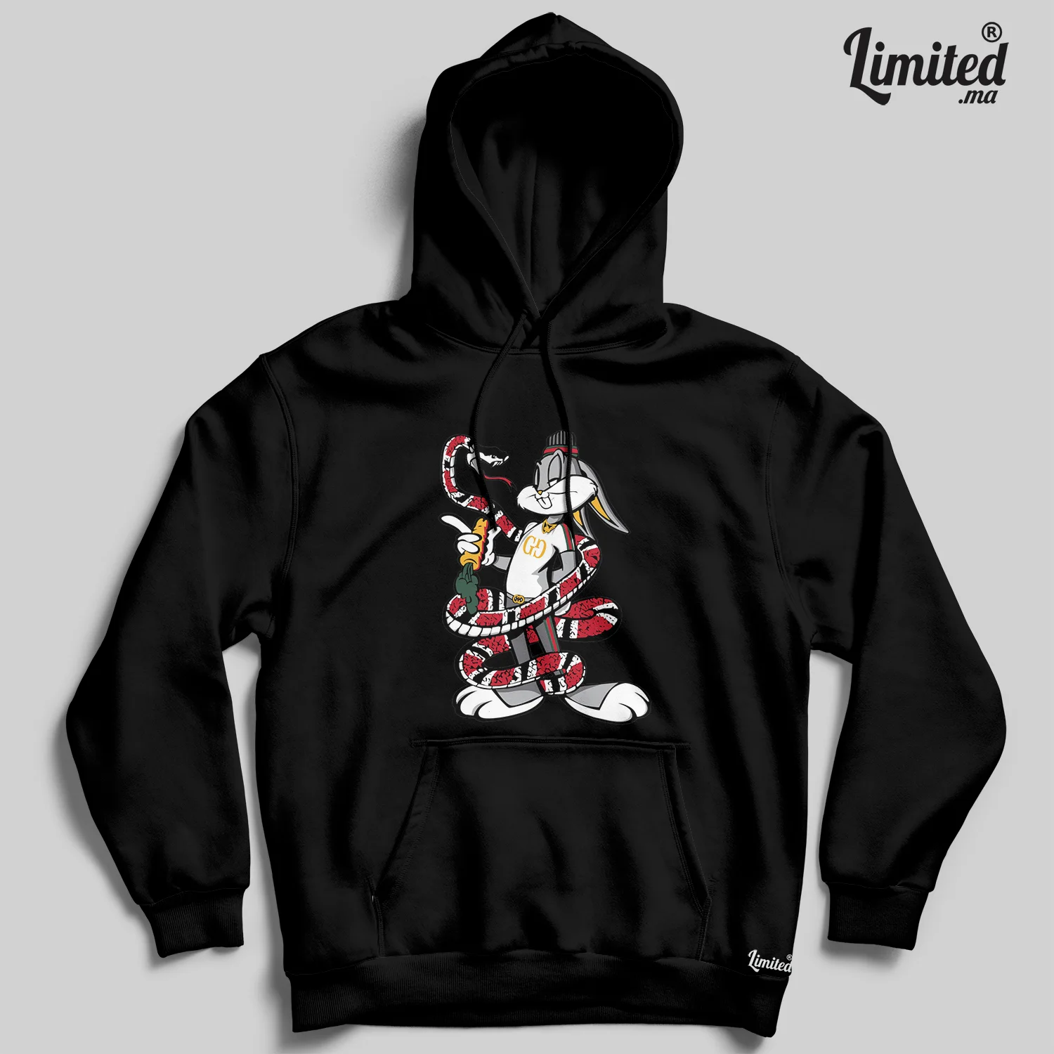 Bugs Bunny X Snake Hoodie (Noir)
