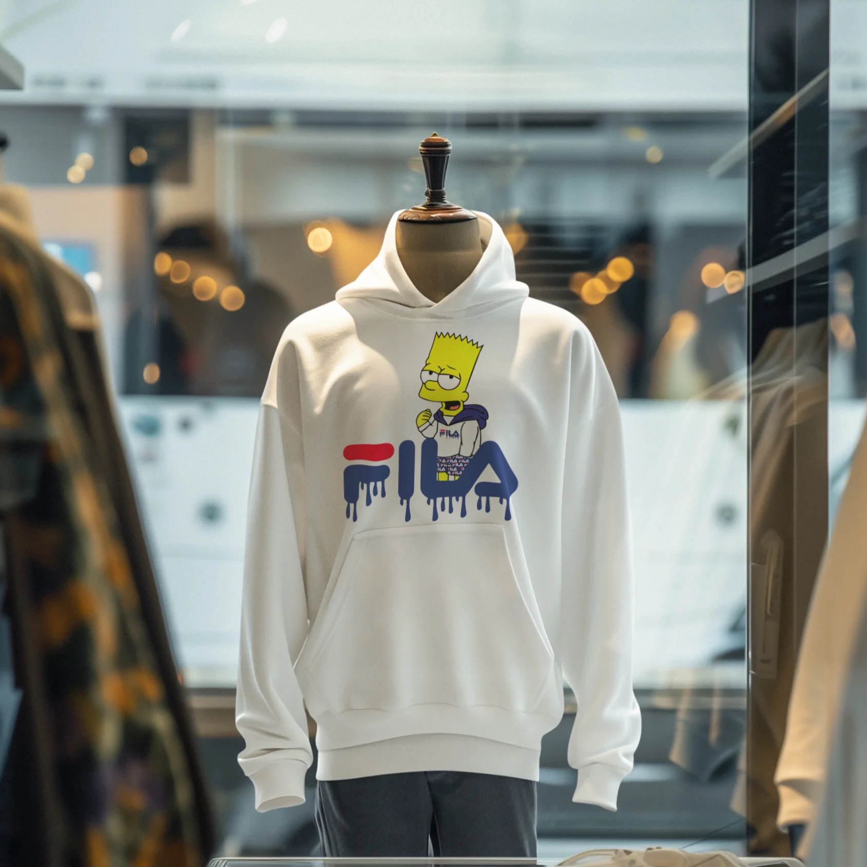 Bart #01 Hoodie (Blanc)