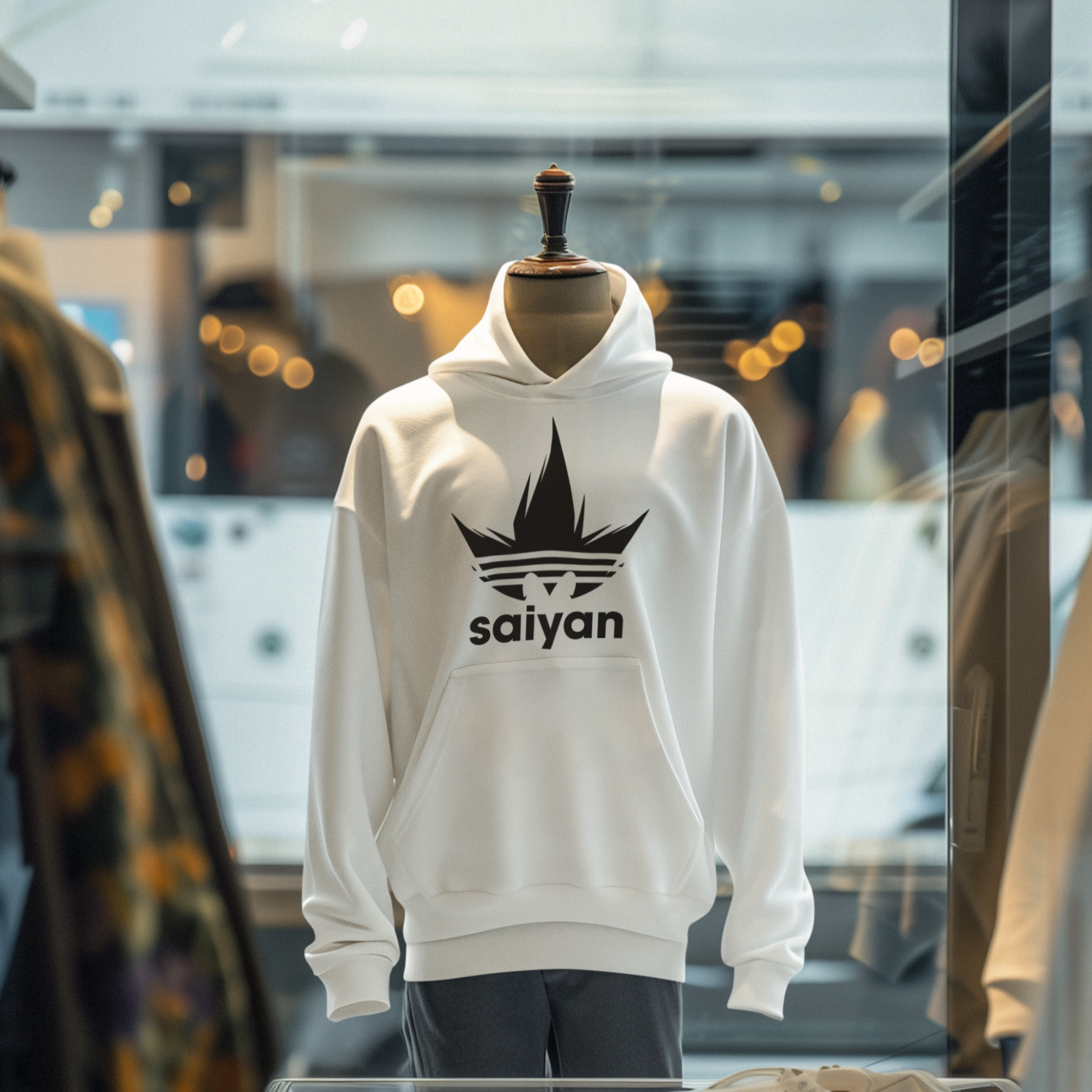 Saiyan Hoodie (Blanc)