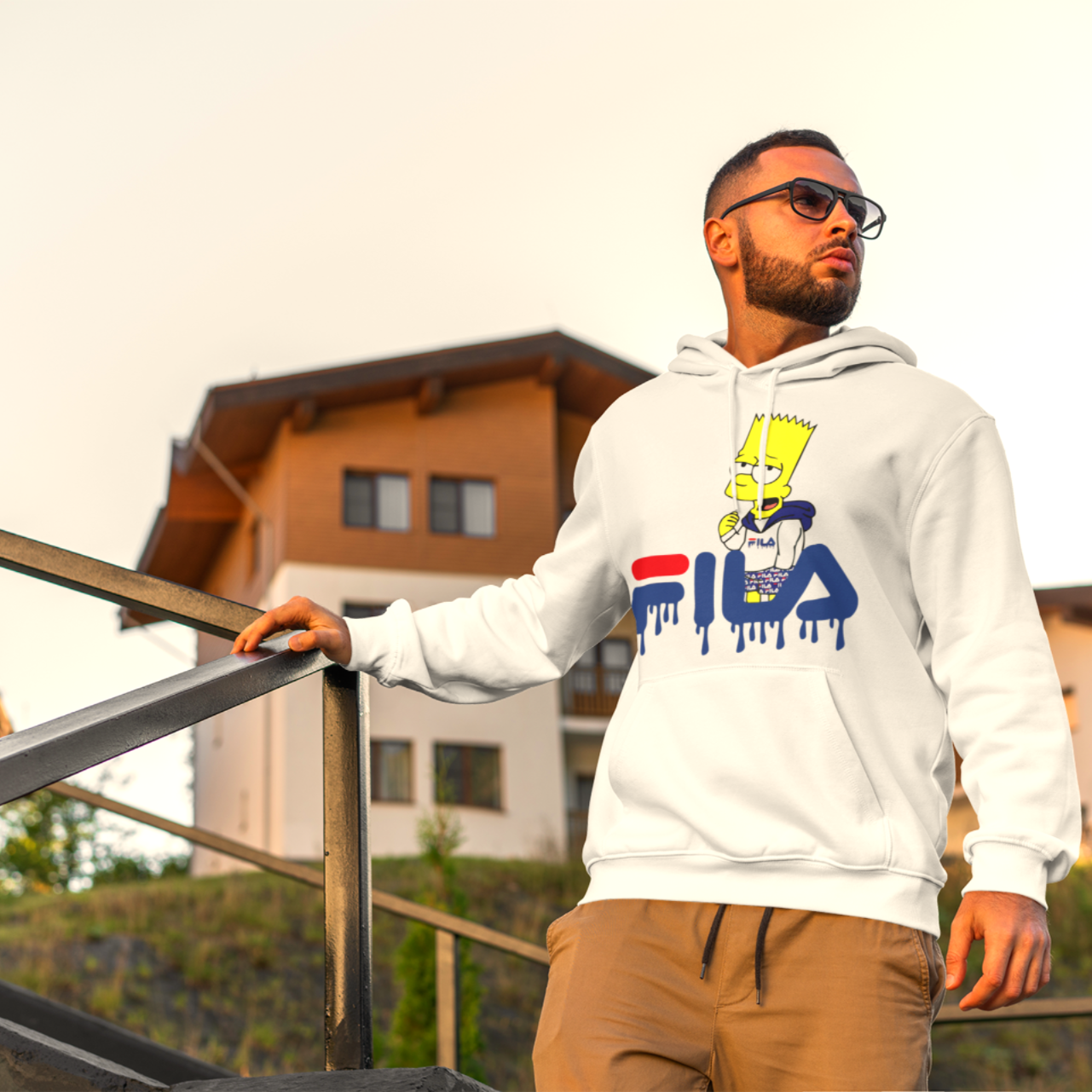 Bart #01 Hoodie (Blanc)