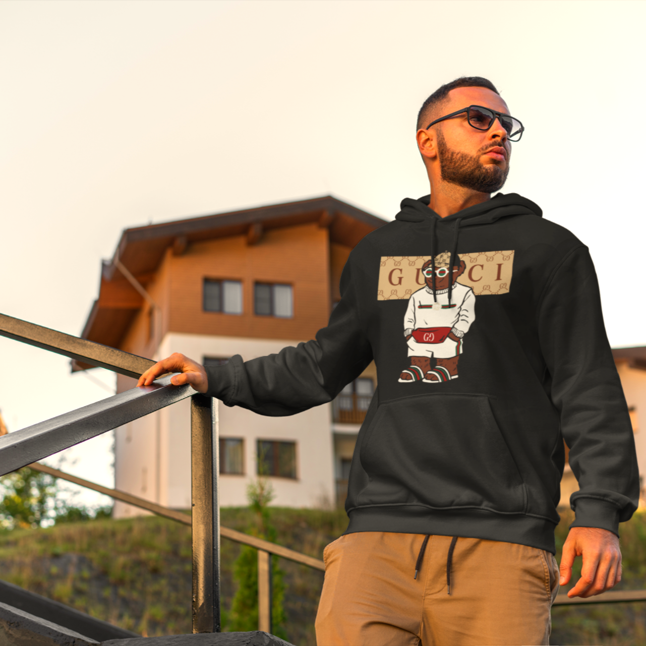 Bear #01 Hoodie (Noir)