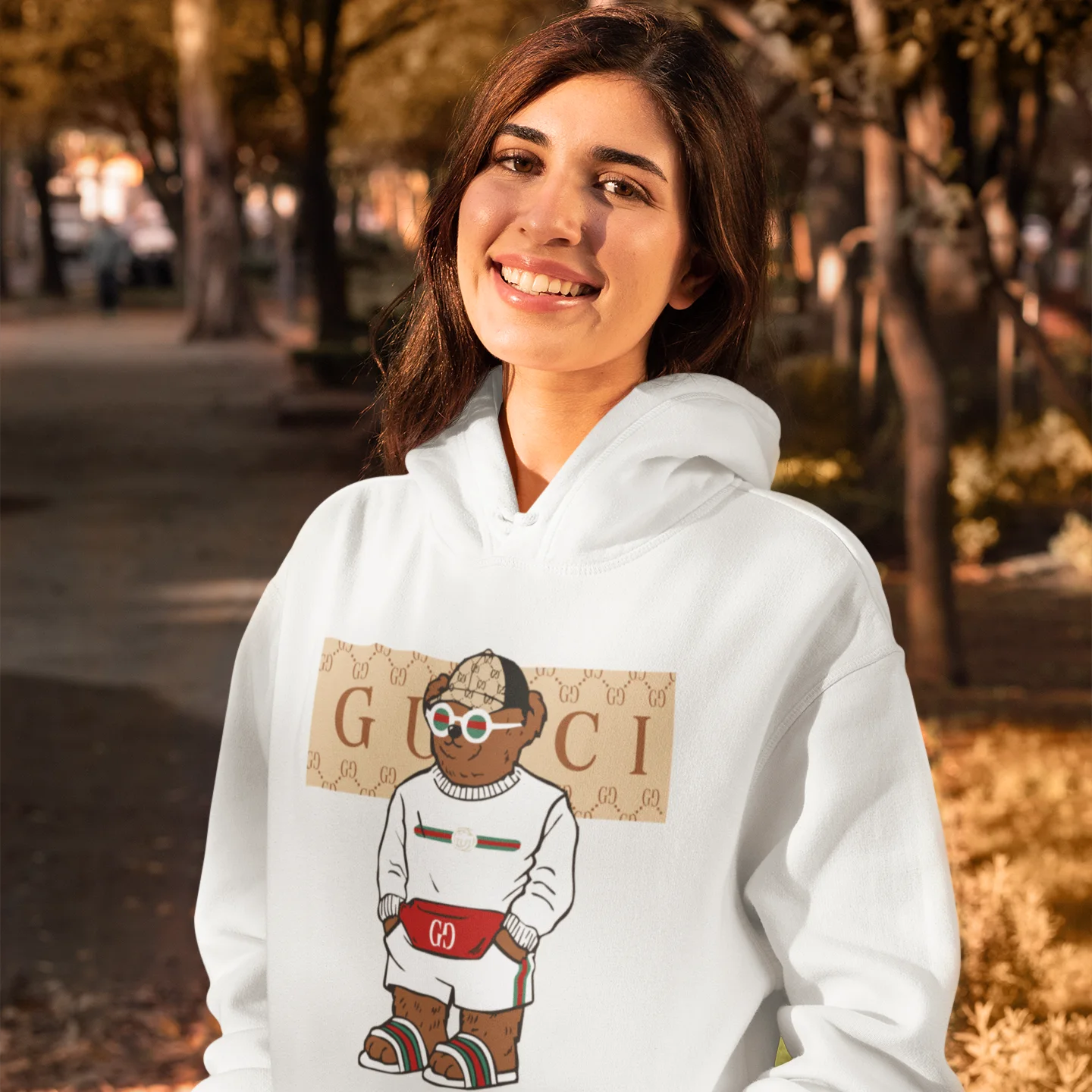 Bear #01 Hoodie (Blanc)