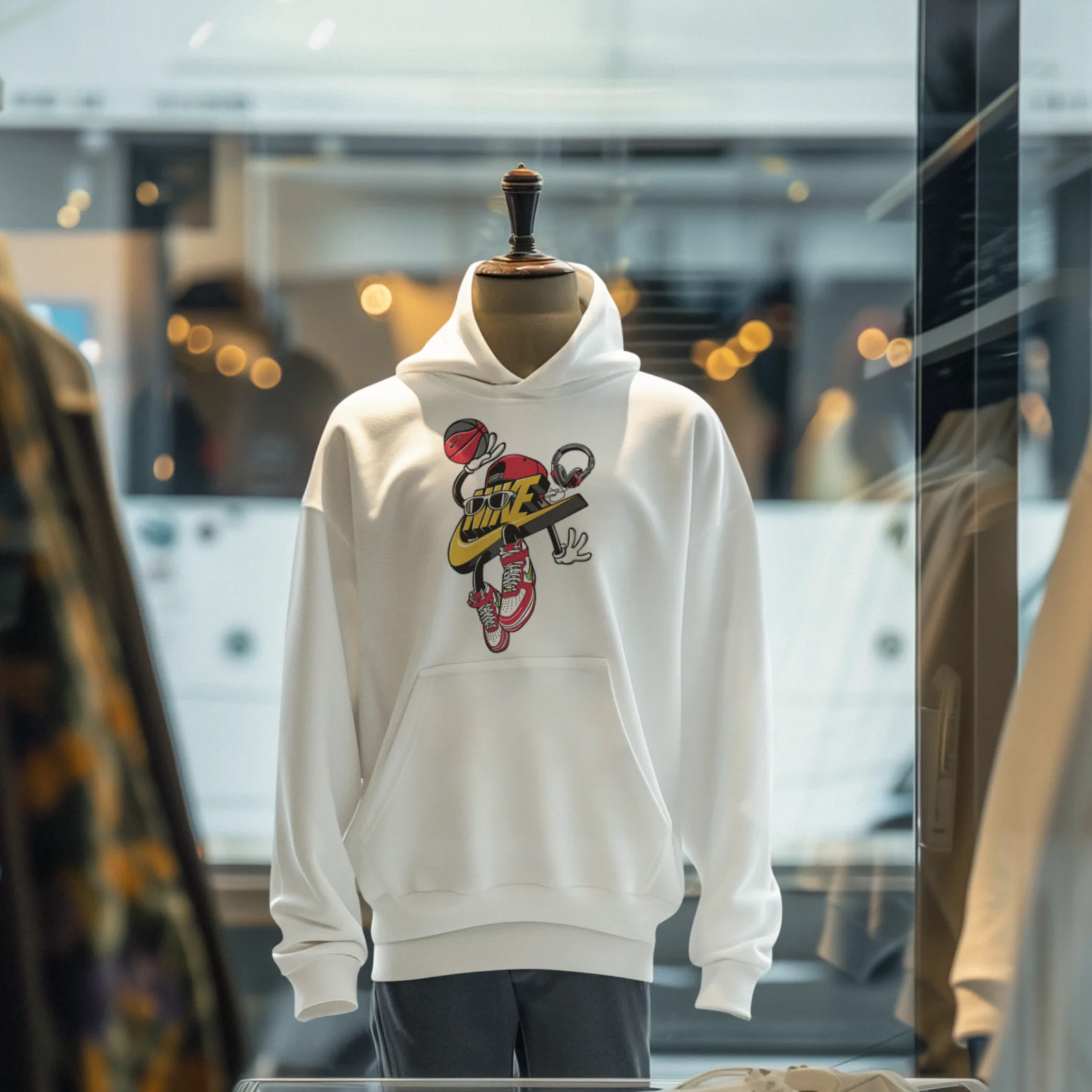 Slam Dunk Hoodie (Blanc)