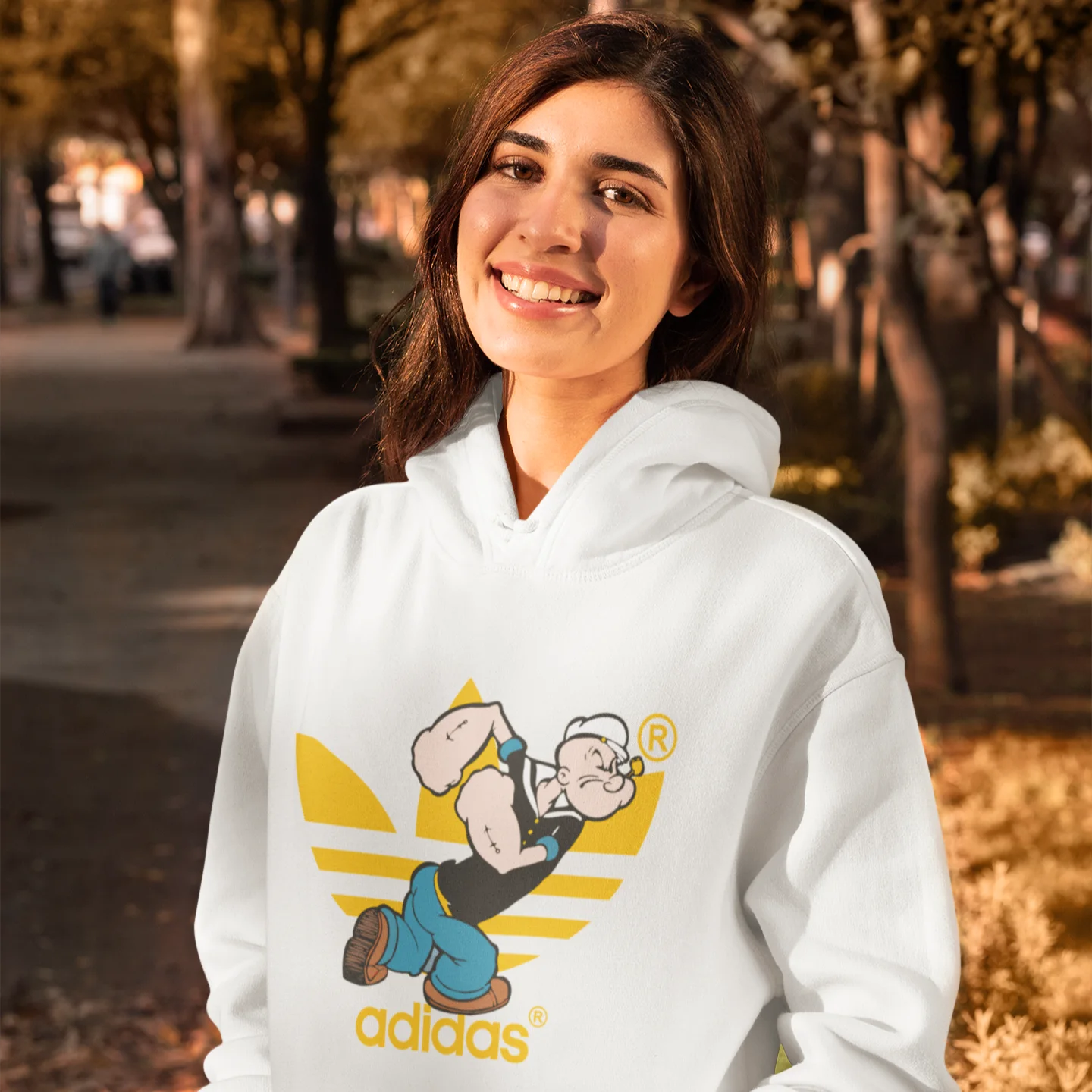 Popeye Hoodie (Blanc)