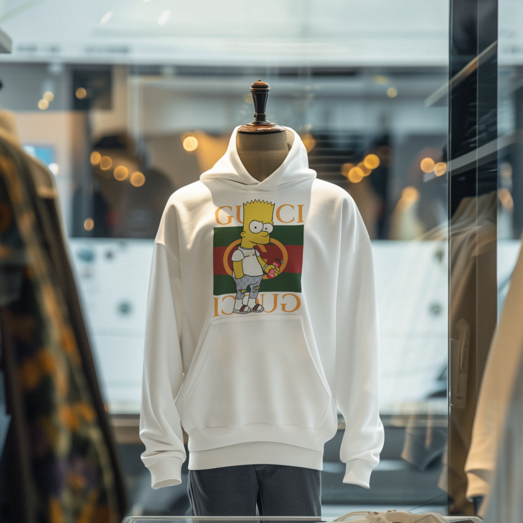 Bart #04 Hoodie (Blanc)