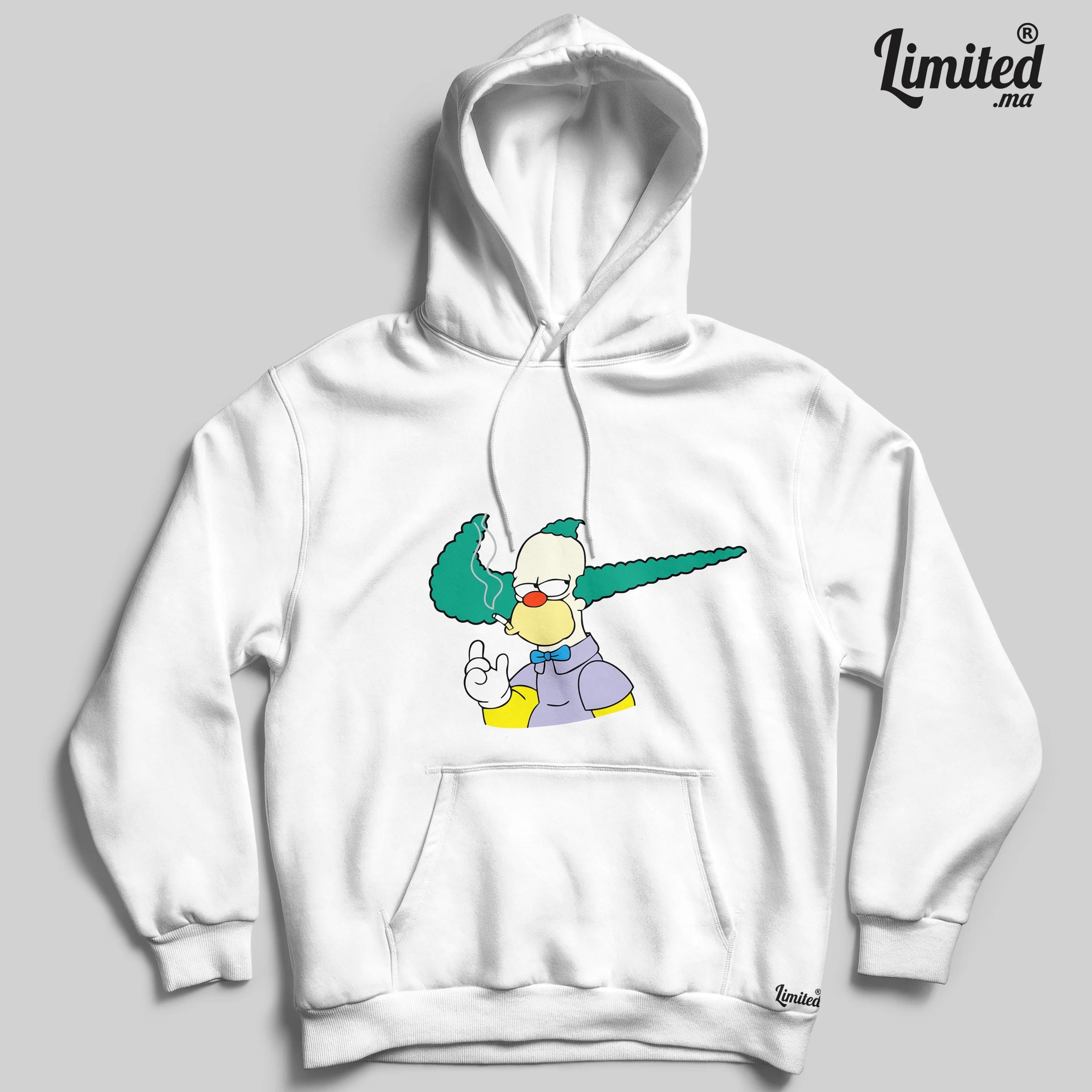 Homer Clown Hoodie (Blanc)