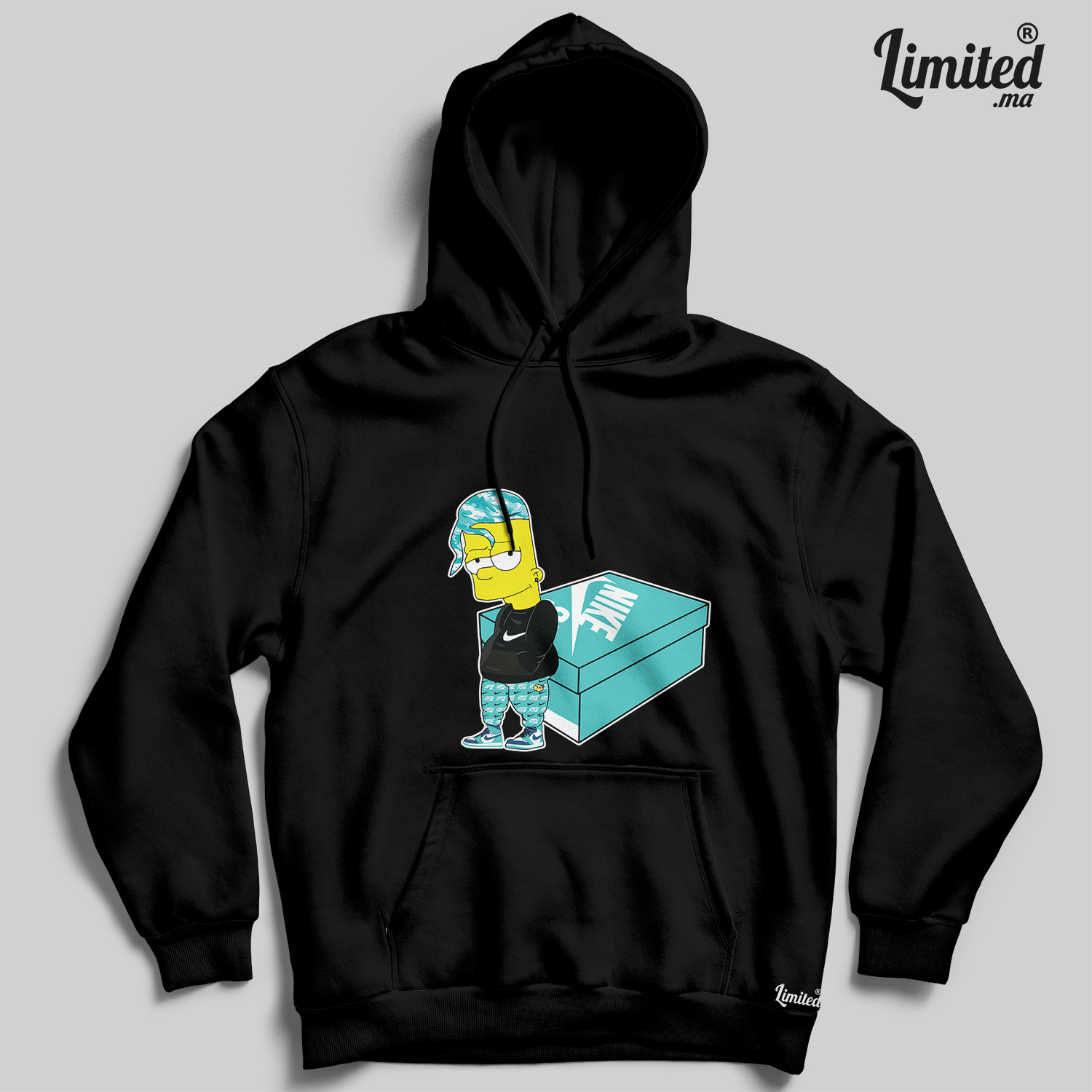 Bart Shoe Box Hoodie (Noir)