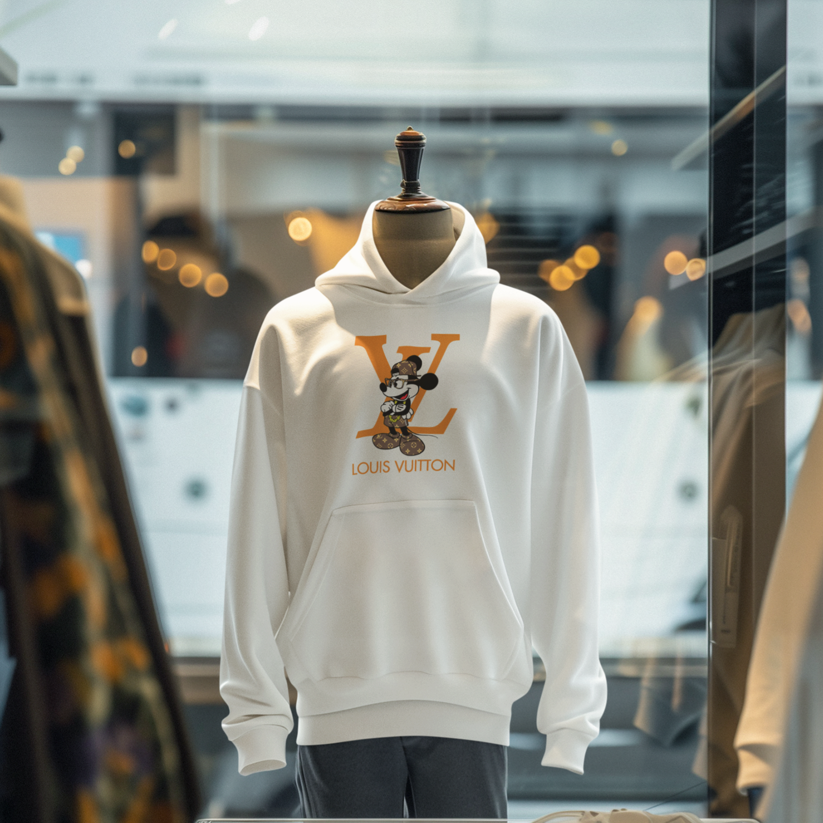 Mickey Mouse #02 Hoodie (Blanc)
