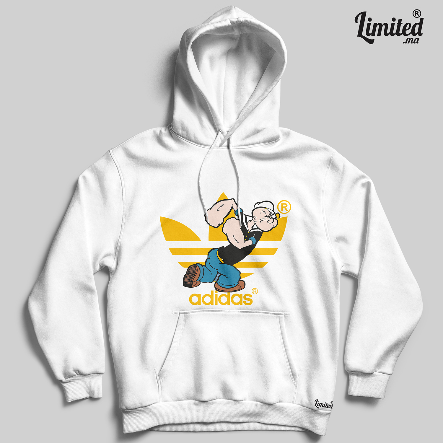 Popeye Hoodie (Blanc)