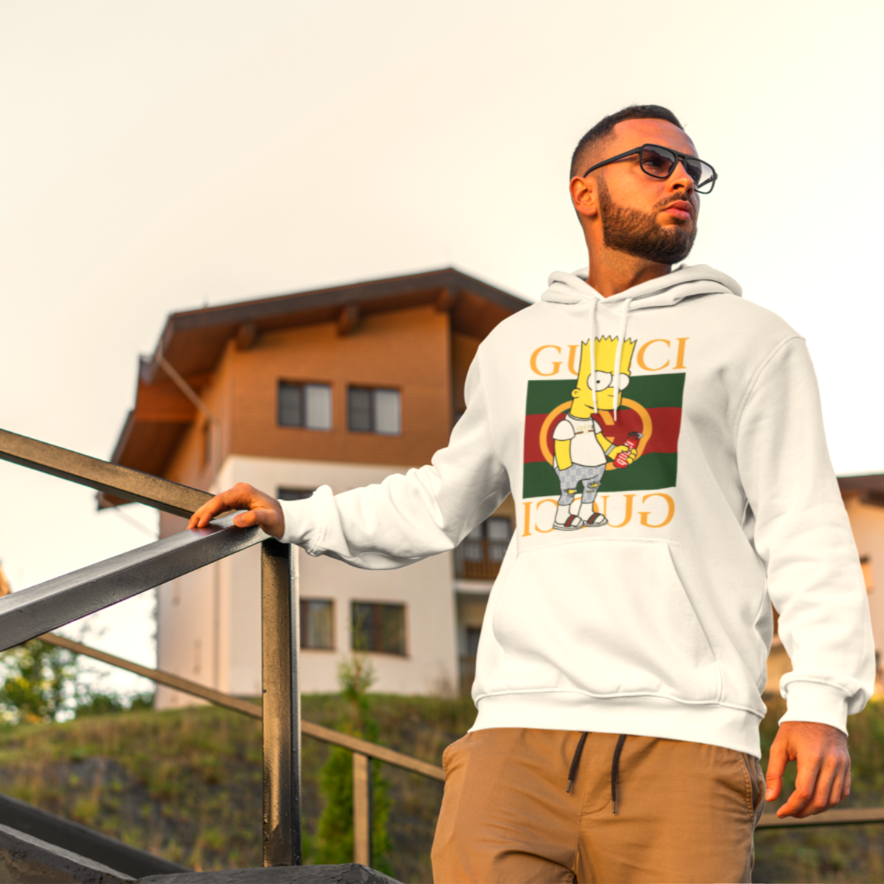 Bart #04 Hoodie (Blanc)