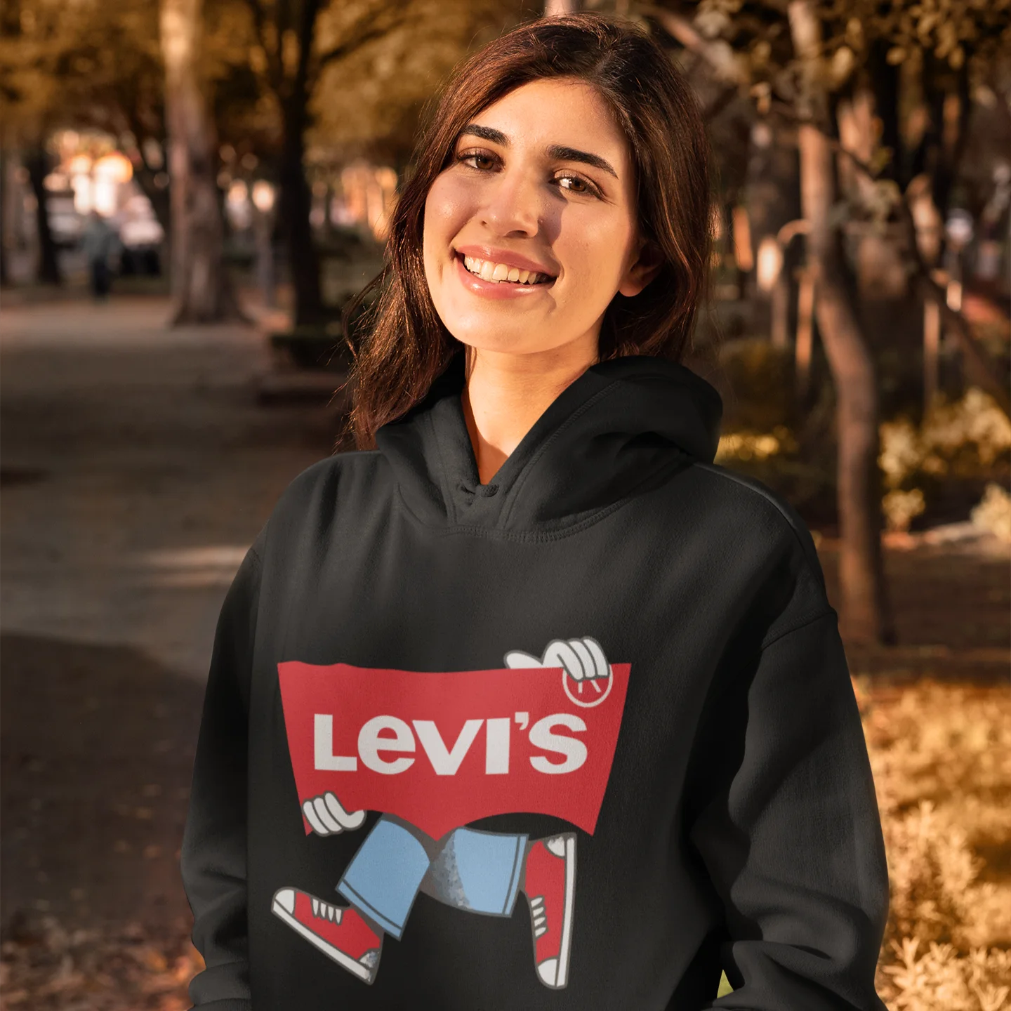 Jeans Walking Hoodie (Noir)