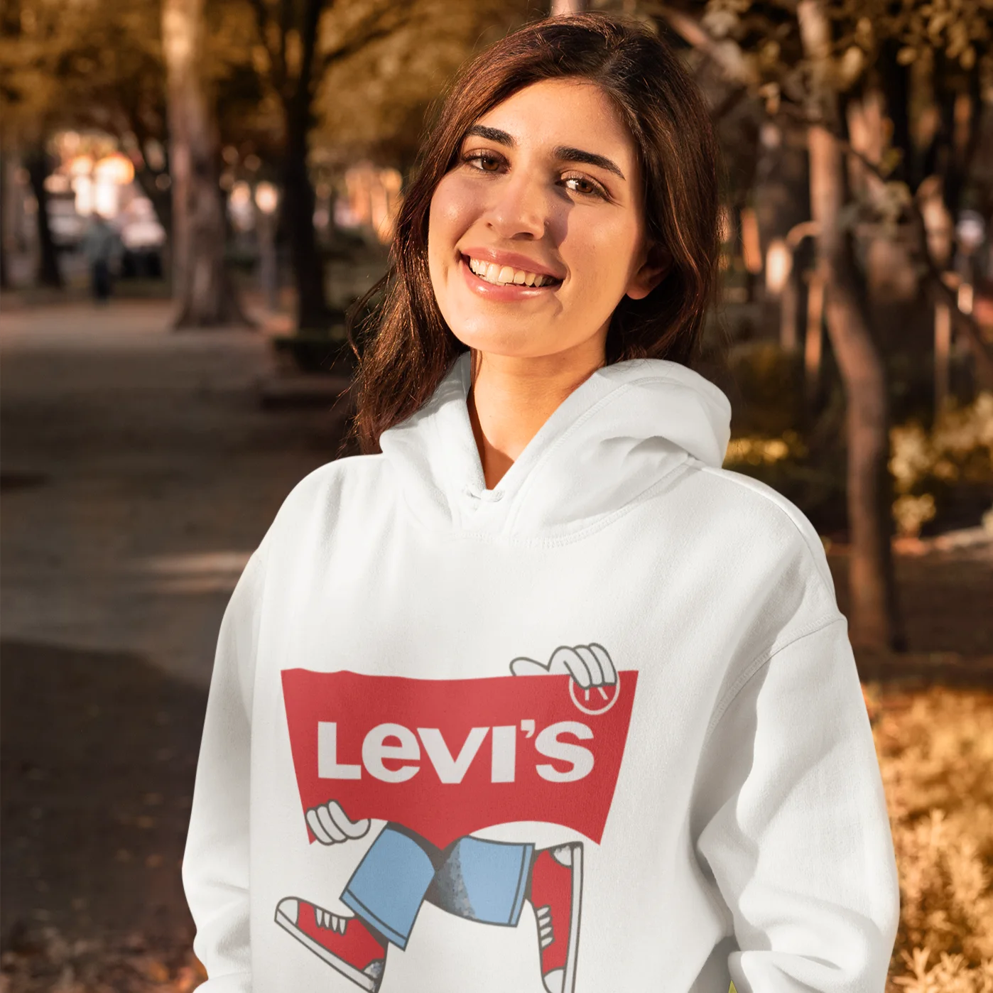 Jeans Walking Hoodies (Blanc)