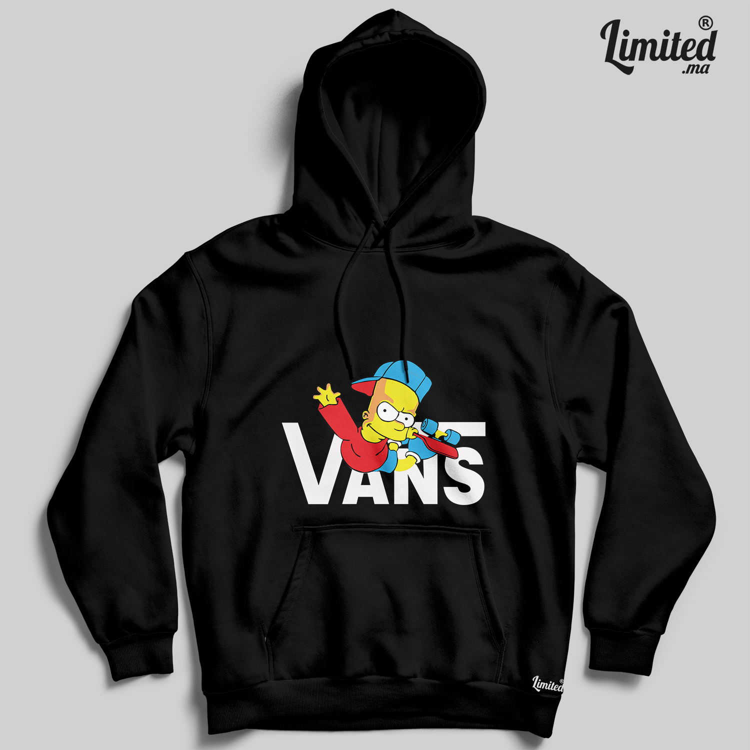 Bart Skatboard Hoodie (Noir)