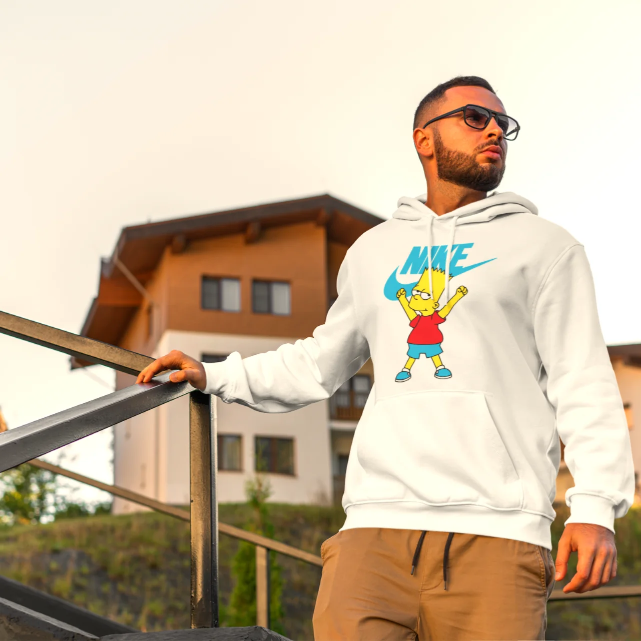 Mini Bart #02 Hoodie (Blanc)