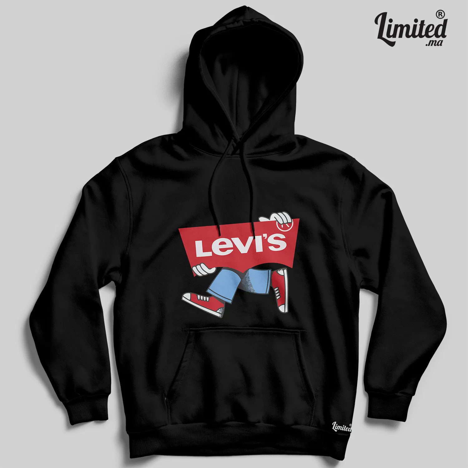 Jeans Walking Hoodie (Noir)