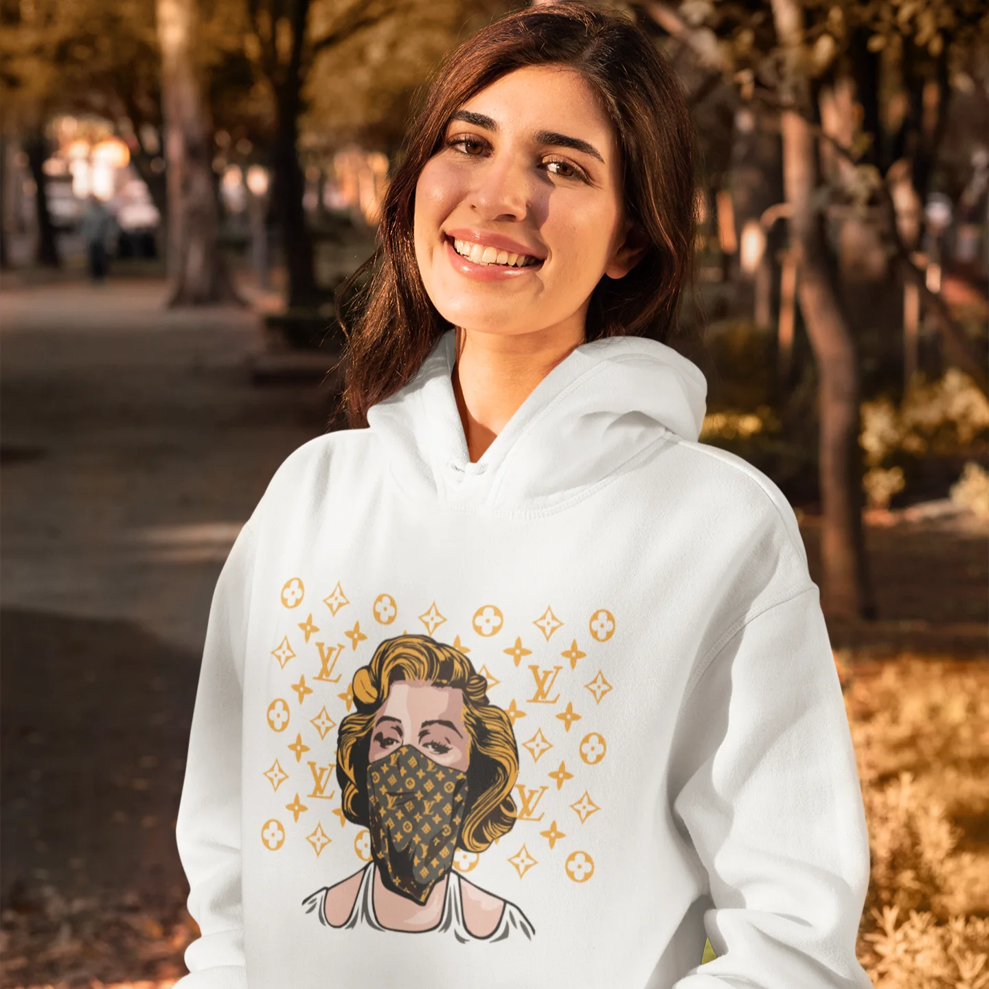 Marilyn Monroe Hoodie (Blanc)