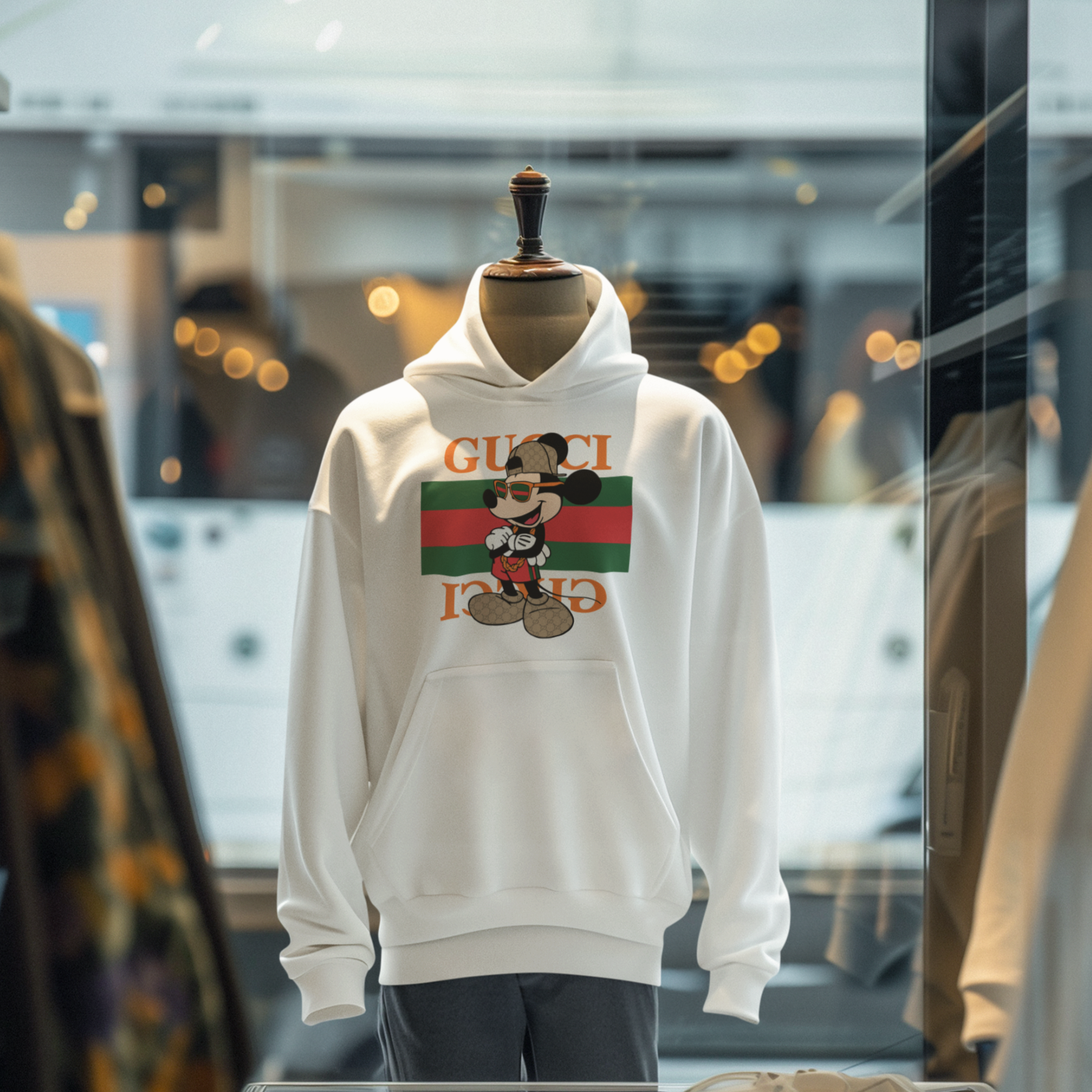 Mickey Mouse #03 Hoodie (Blanc)