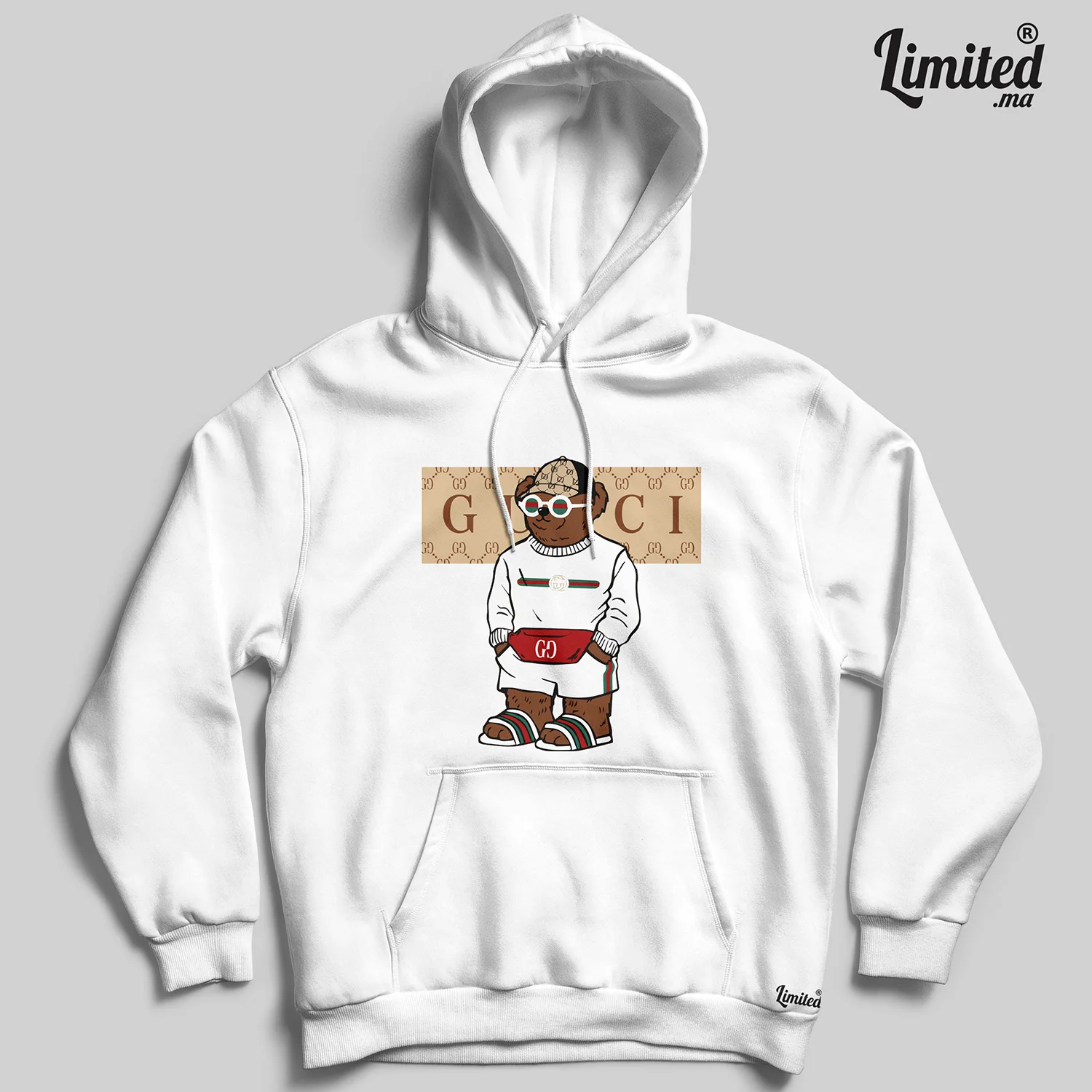 Bear #01 Hoodie (Blanc)