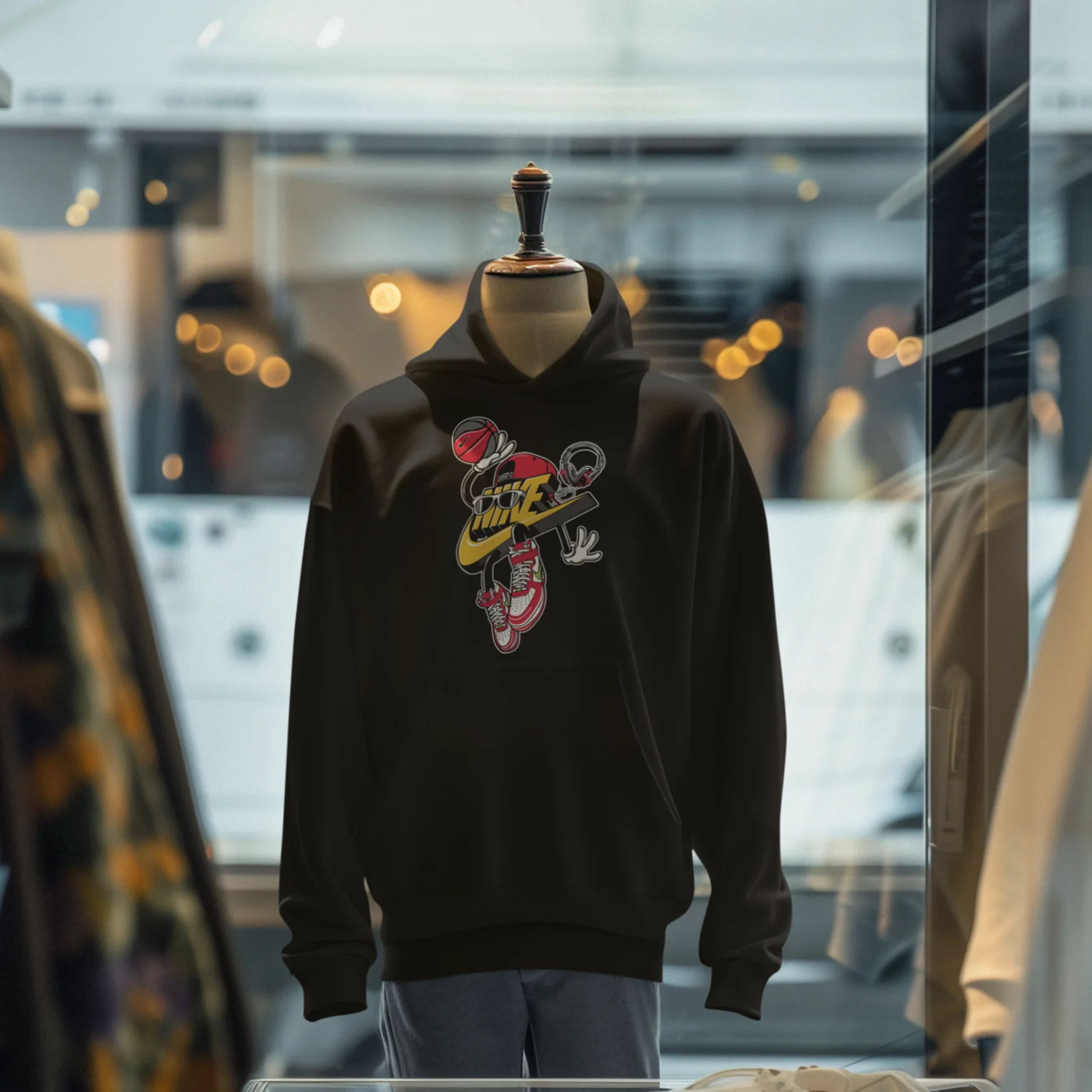 Slam Dunk Hoodie (Noir)