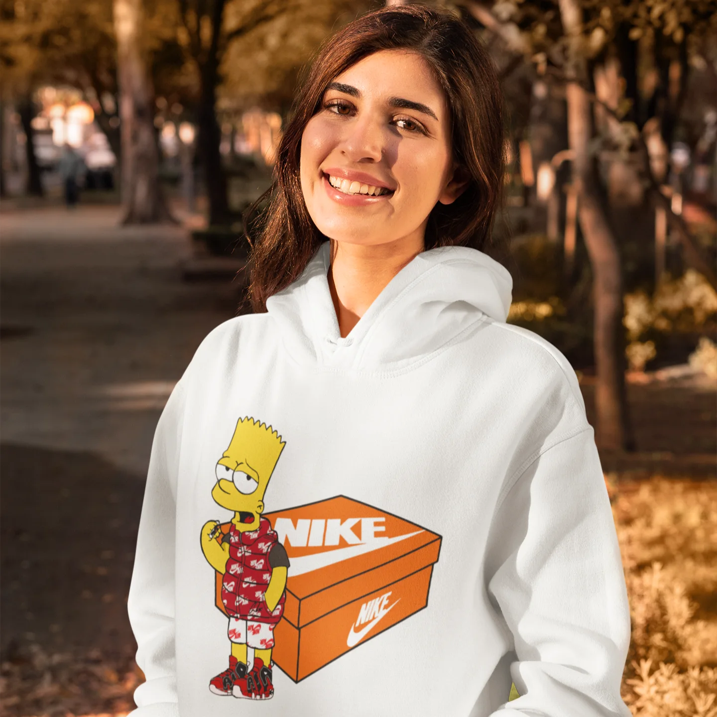 Bart Shoe Box #02 Hoodie (Blanc)