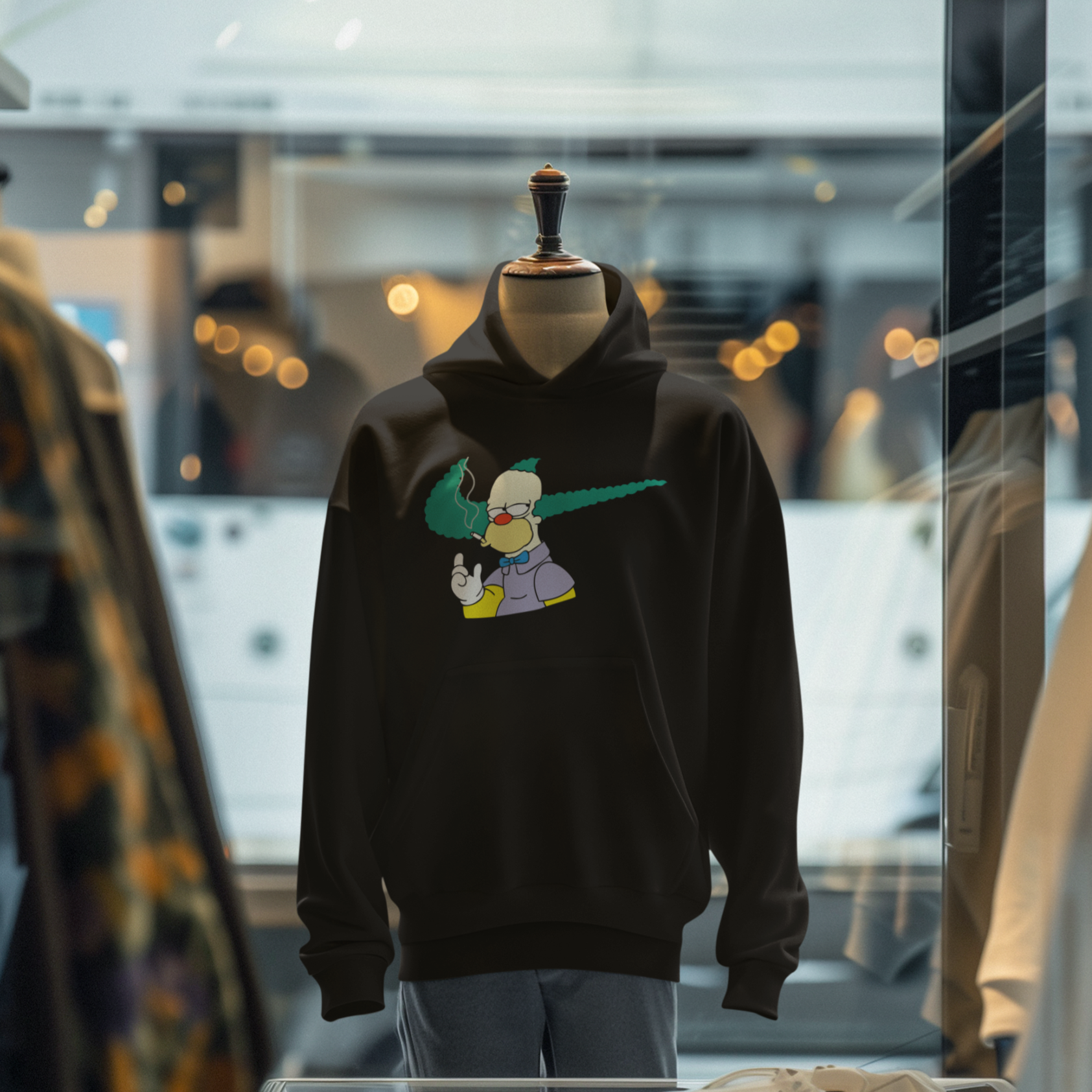 Homer Clown Hoodie (Noir)