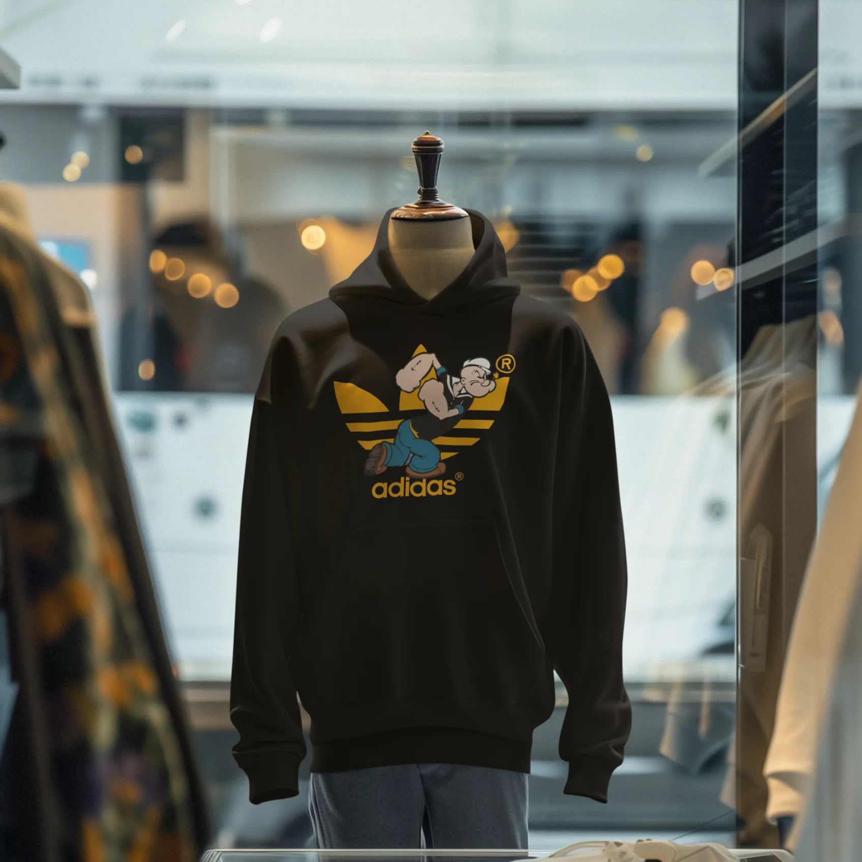 Popeye Hoodie (Noir)