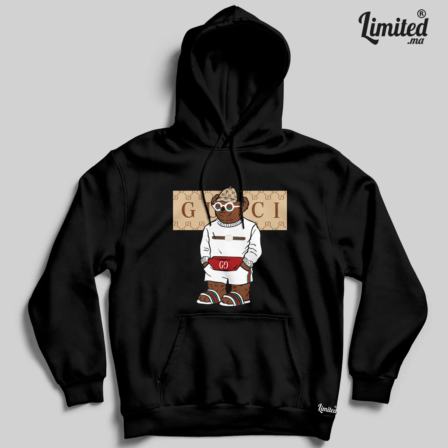 Bear #01 Hoodie (Noir)