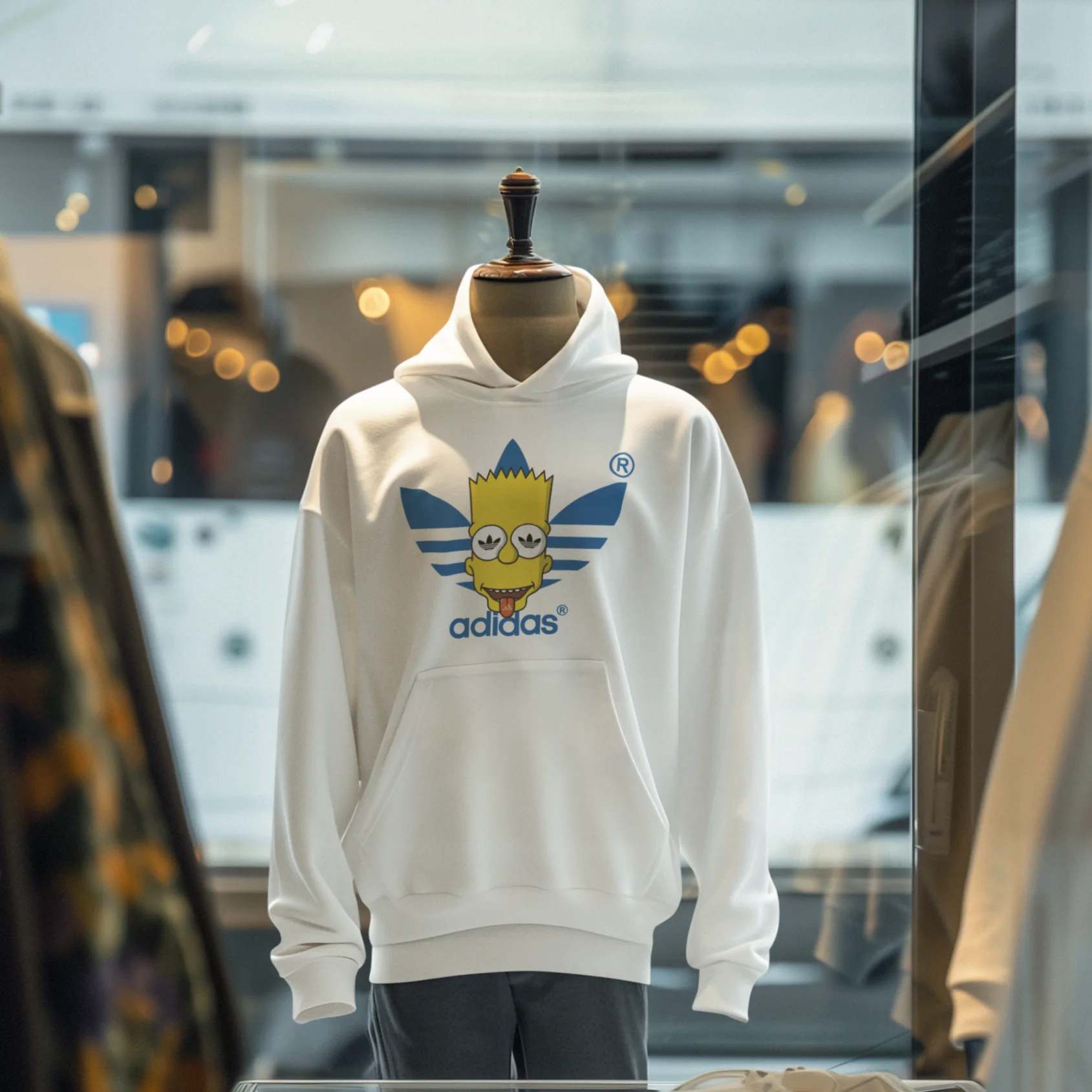 Bart LSD Hoodie (Blanc)