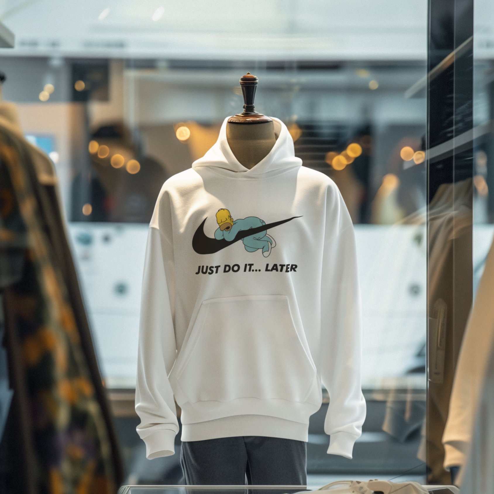 Homer #01 Hoodie (Blanc)