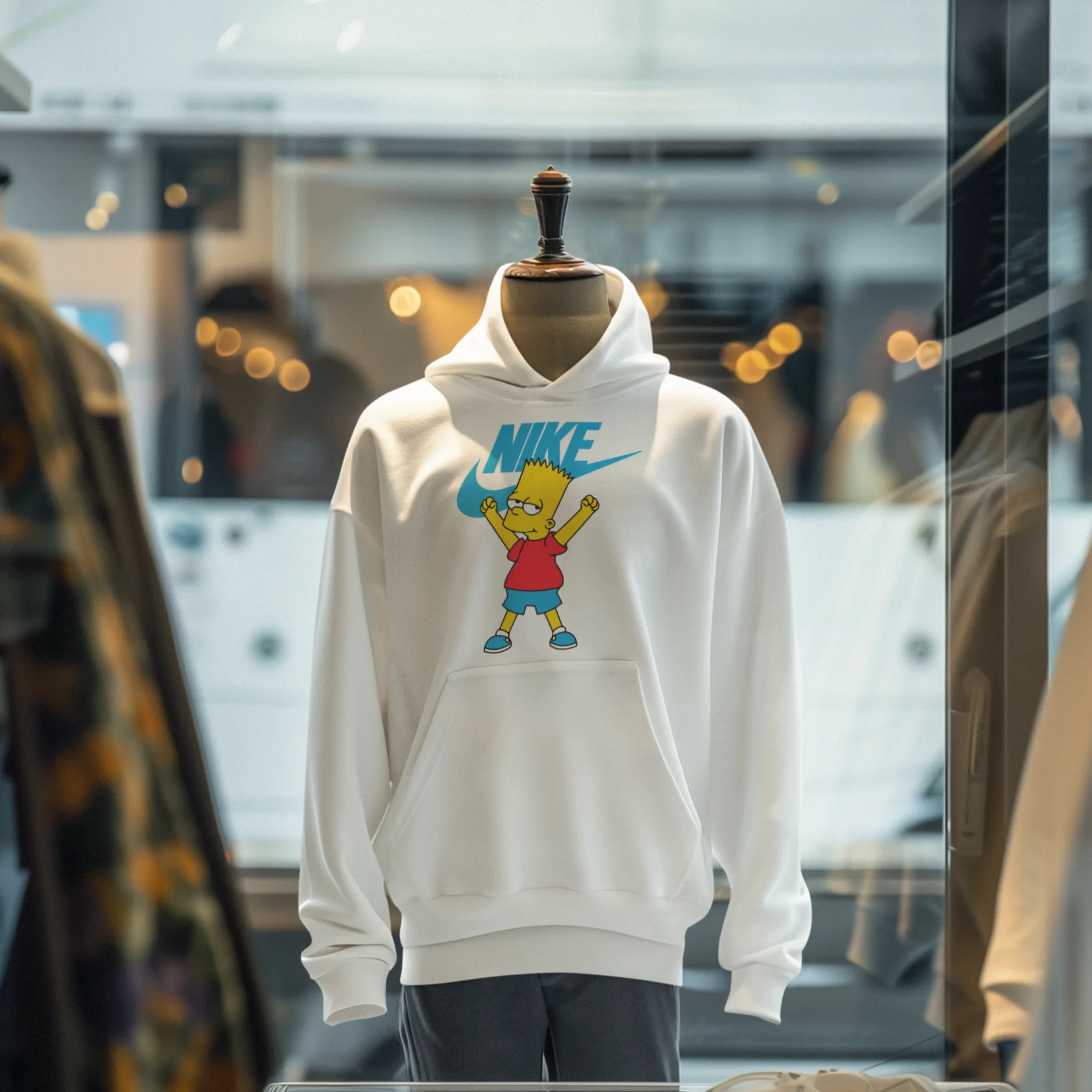 Mini Bart #02 Hoodie (Blanc)