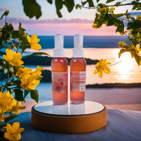 زيت التجميل بالورد