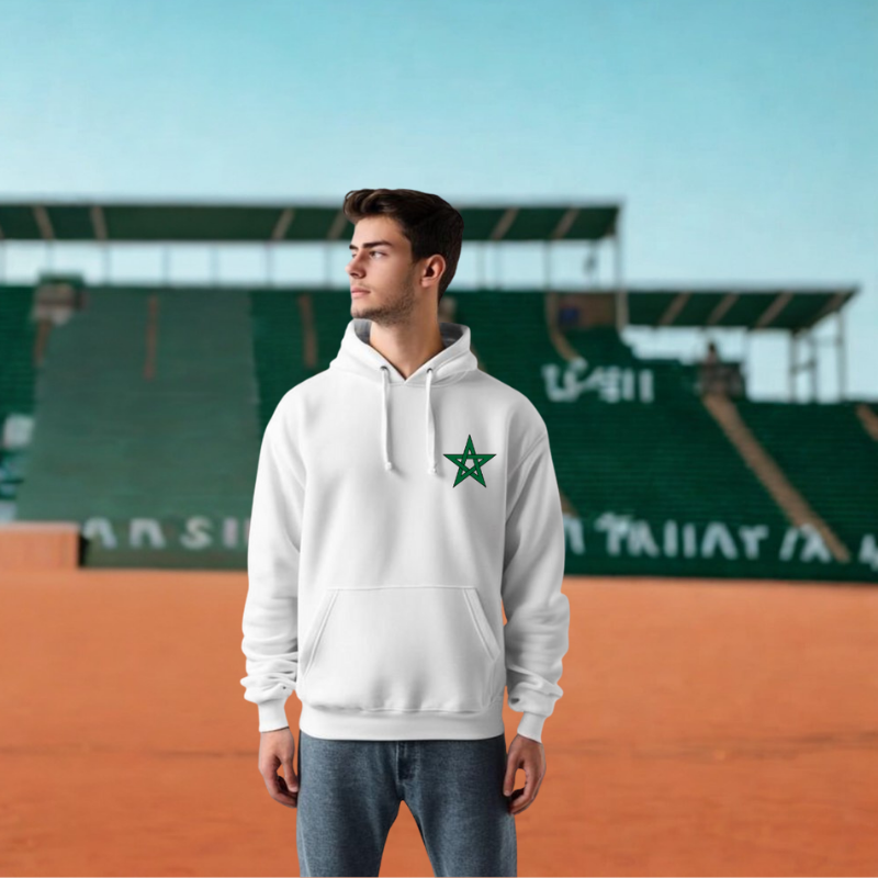 Hoodie Maroc CAN 2025 – Lion Fier & Étoile