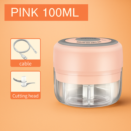 مفرمة خضار وثوم كهربائية قابلة للشحن – متعددة الاستخدام        -Rechargeable Vegetable Chopper-