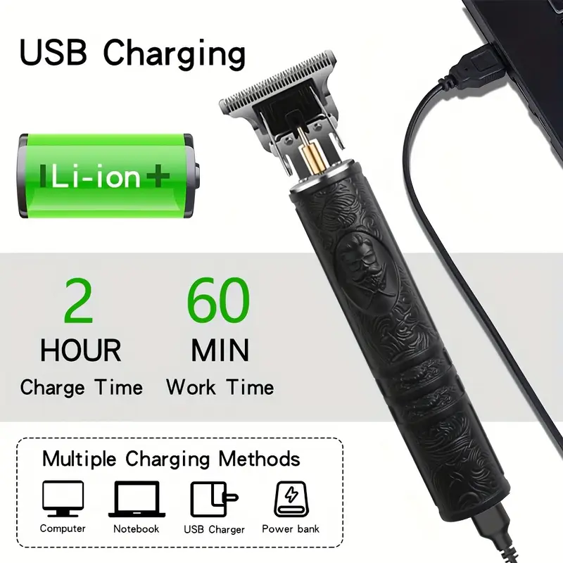 4-in-1 Rechargeable Electric Grooming Kit for Men