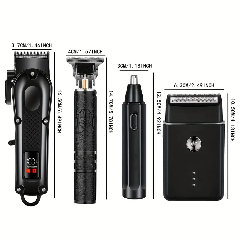 4-in-1 Rechargeable Electric Grooming Kit for Men