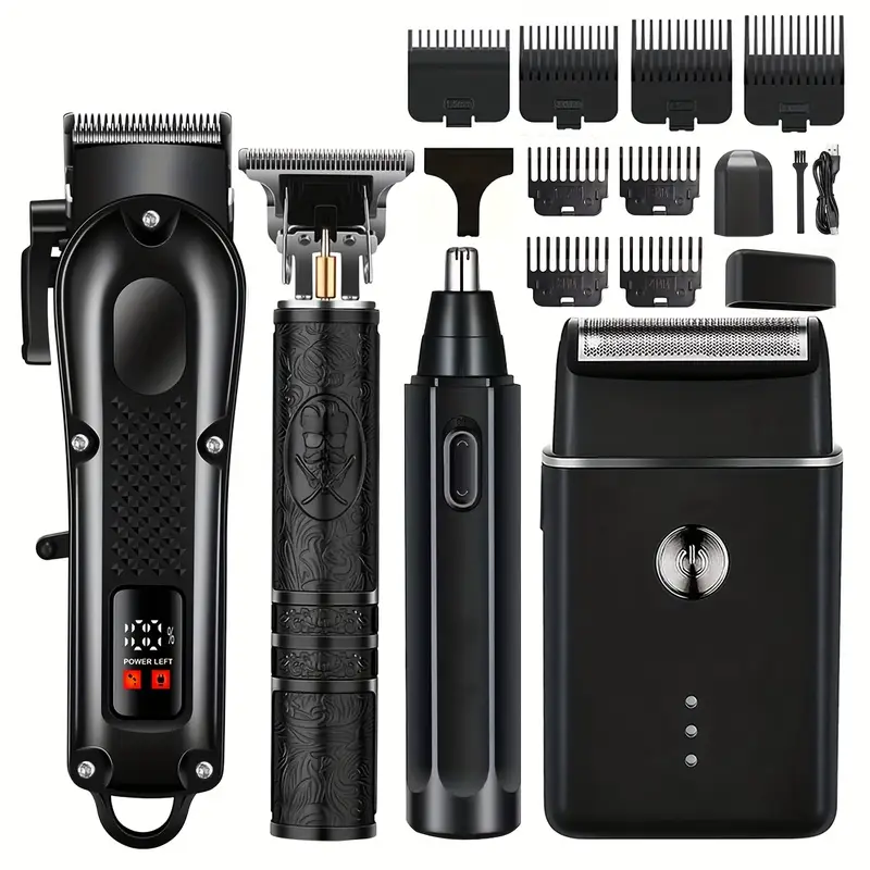 4-in-1 Rechargeable Electric Grooming Kit for Men