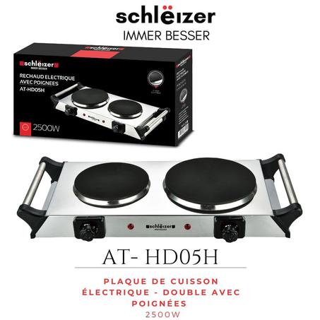 Plaque de cuisson électrique – double avec poignées schlëizer