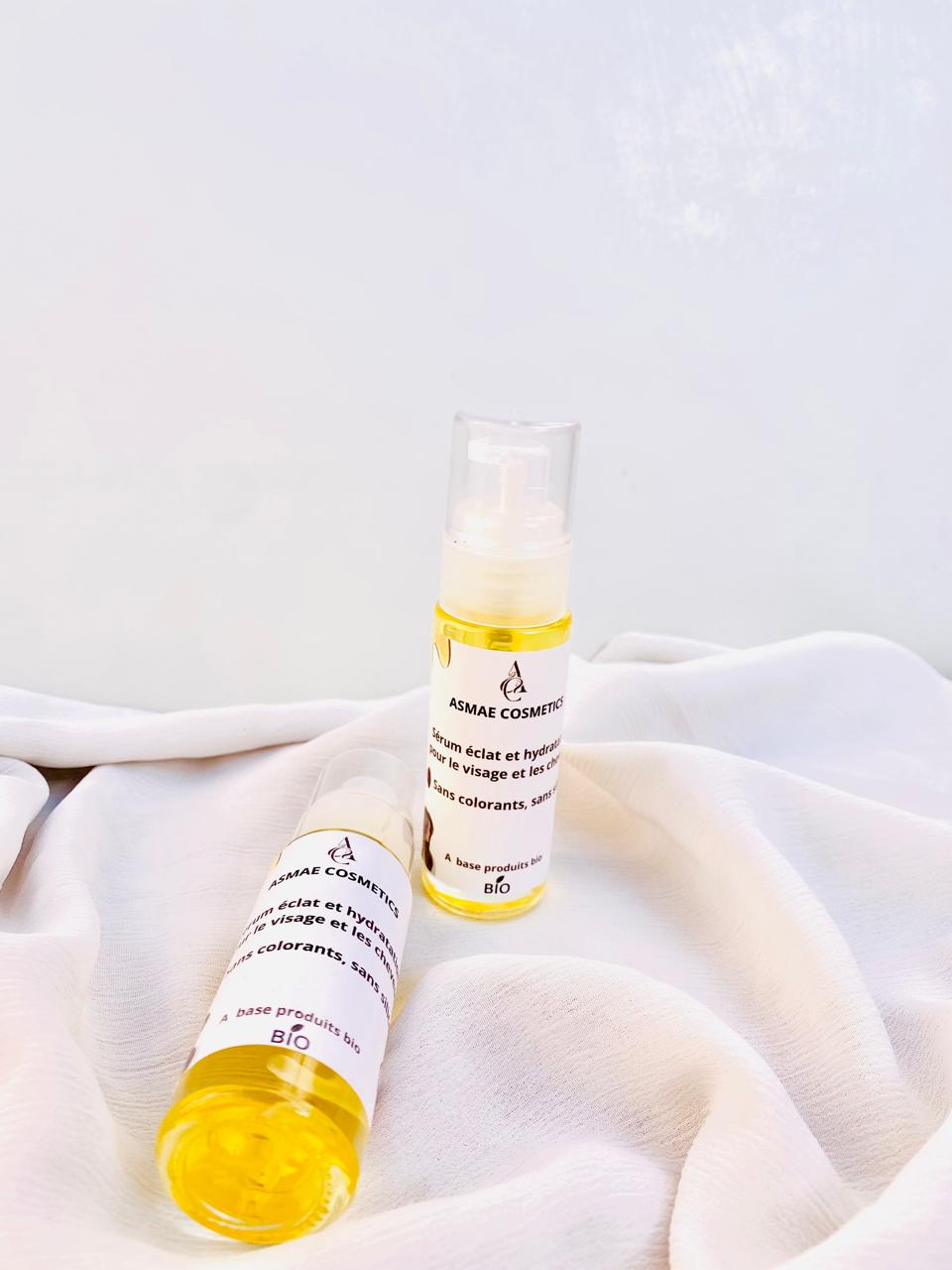 Sérum éclat et hydratation pour le visage et les cheveux
